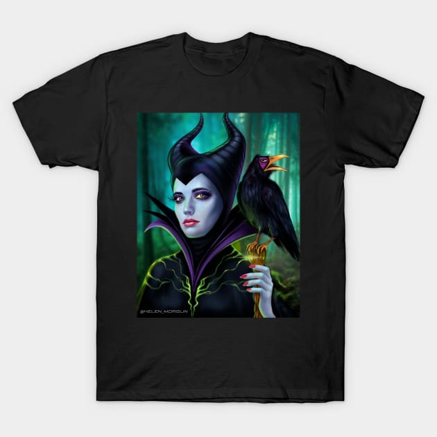 Maleficent T-Shirt by helen_morgun